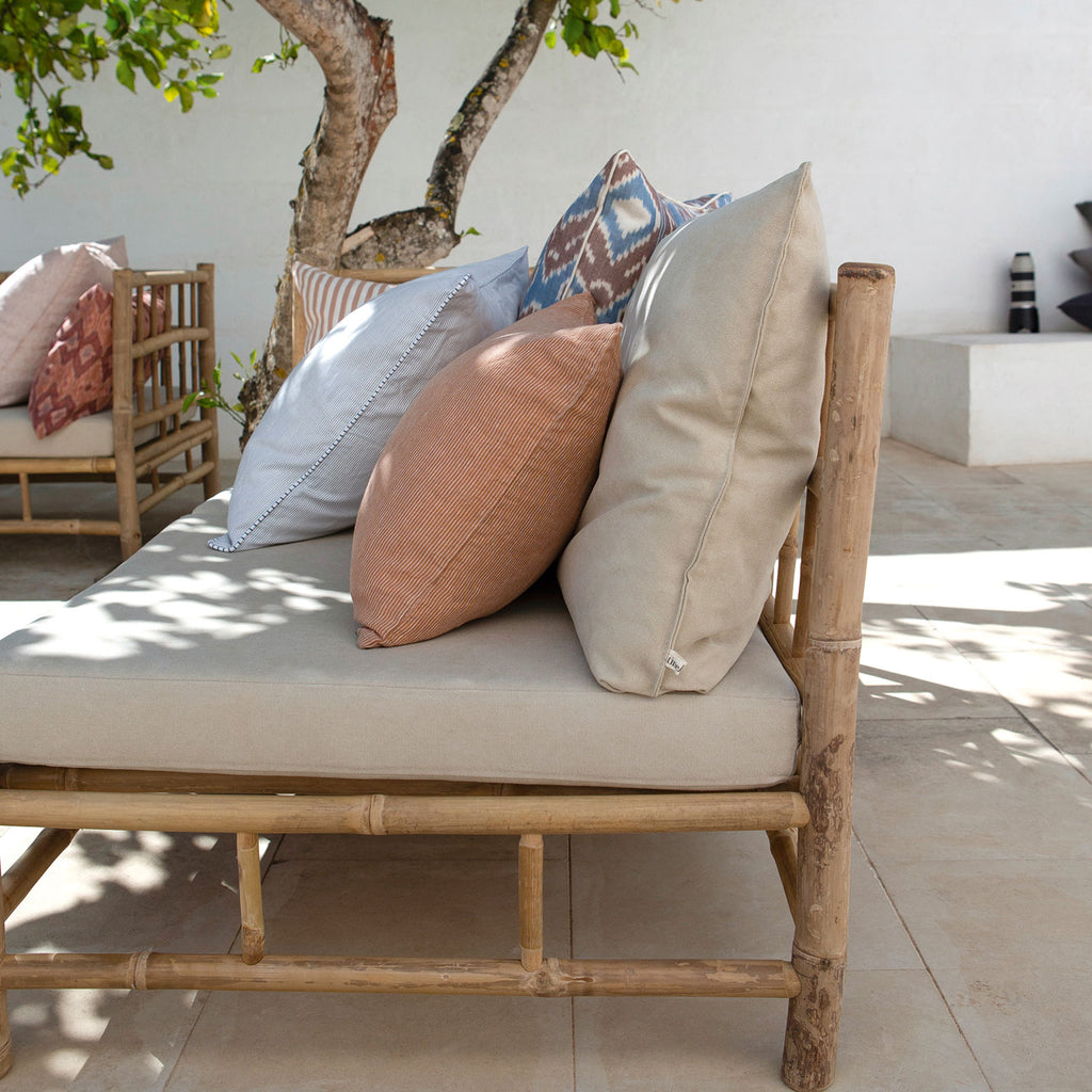 BAMBOO MODULE | WHITE, SAND, GREY or BLACK CUSHION | CORNER
