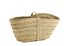 GRASS BASKET WITH WHITE HANDLE