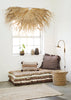 HALF ROUND PALM LEAF WALL DECO, 180 x 90 CM