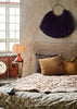 MIRROR WITH RATTAN FRAME AND HOOKS, Ø 48 CM