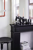 SENJA candle holder, 4 candles, black