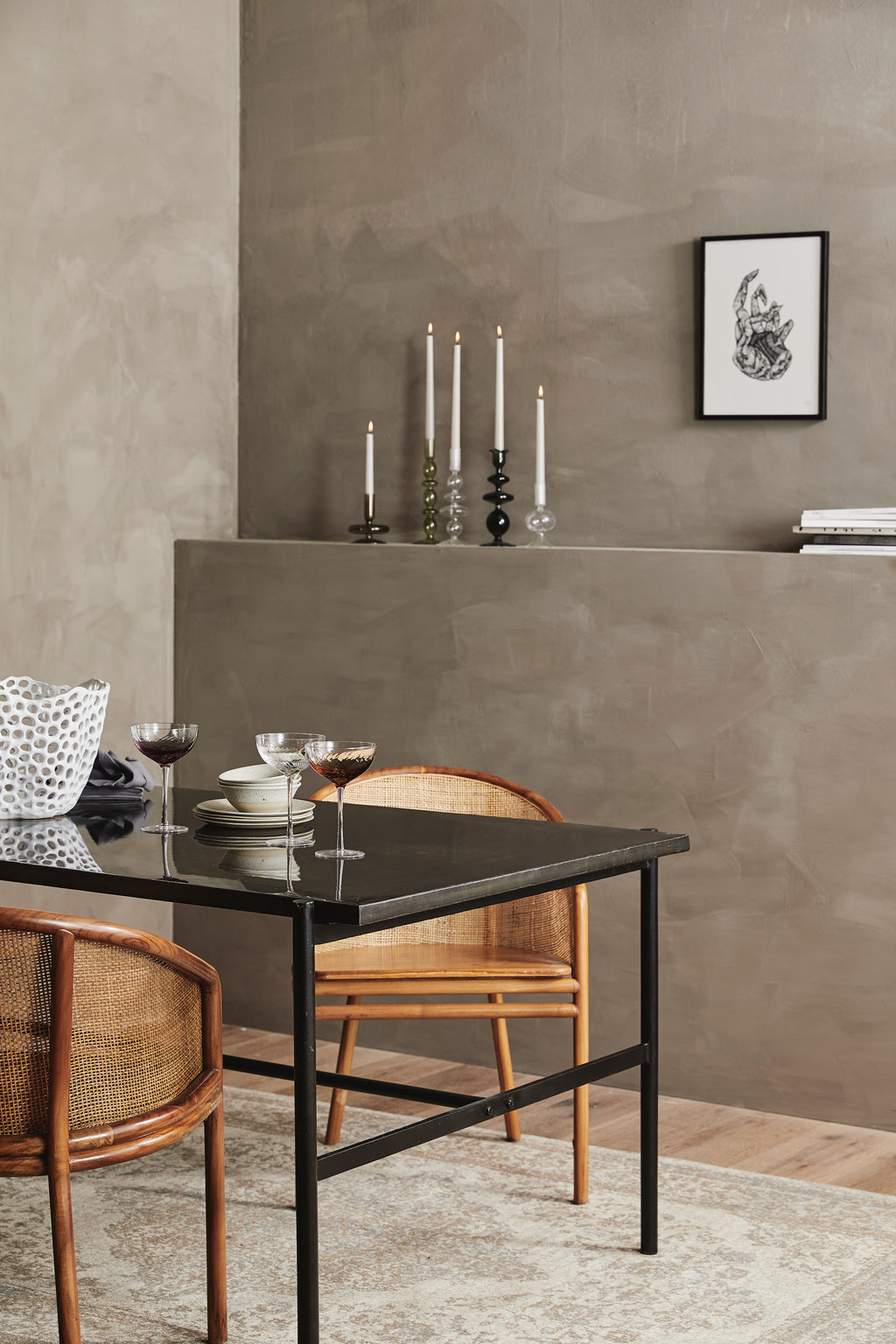 MOSSO TEAK dining chair, light brown