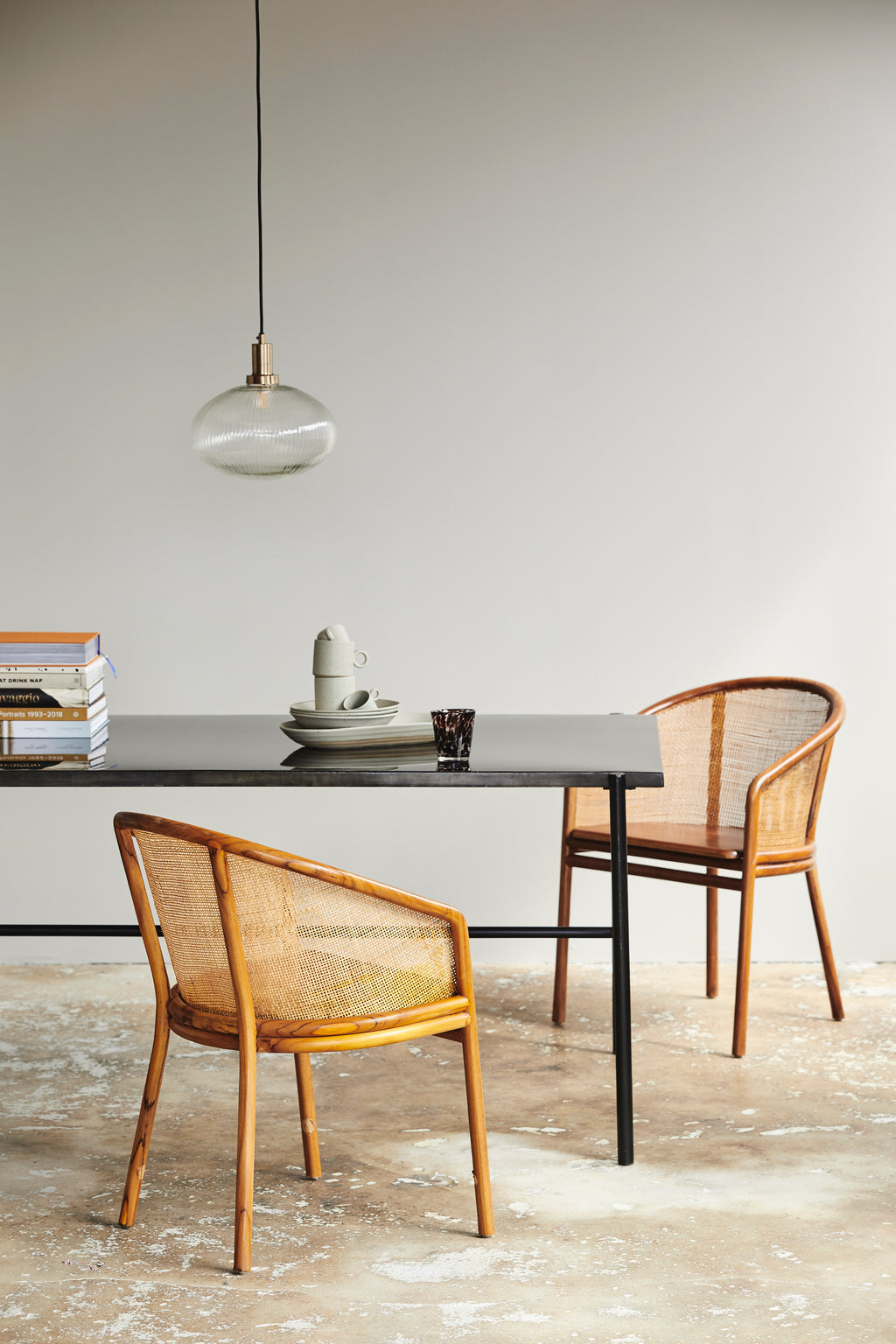 MOSSO TEAK dining chair, light brown