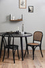 HAU ROUND dining table, black wood, Ø 120