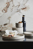 VINGA tray, brown marble, Ø 20