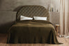 ALPHA bed cover 260 x 260, dark green