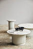 ERIE IVORY round side table, marble top, Ø 40