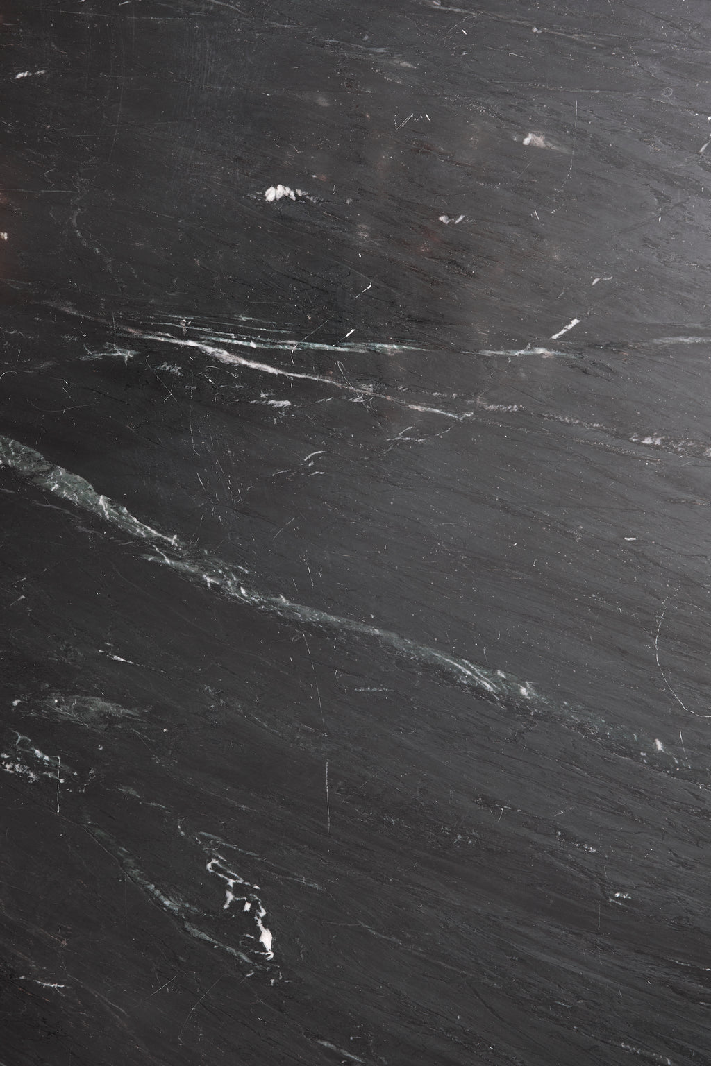 ERIE BLACK round coffee table, marble top, Ø 90
