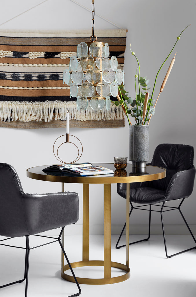 COINS Hanging lamp, clear glass coins, small
