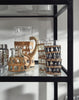 WEVA Pitcher, glass, rattan, nature