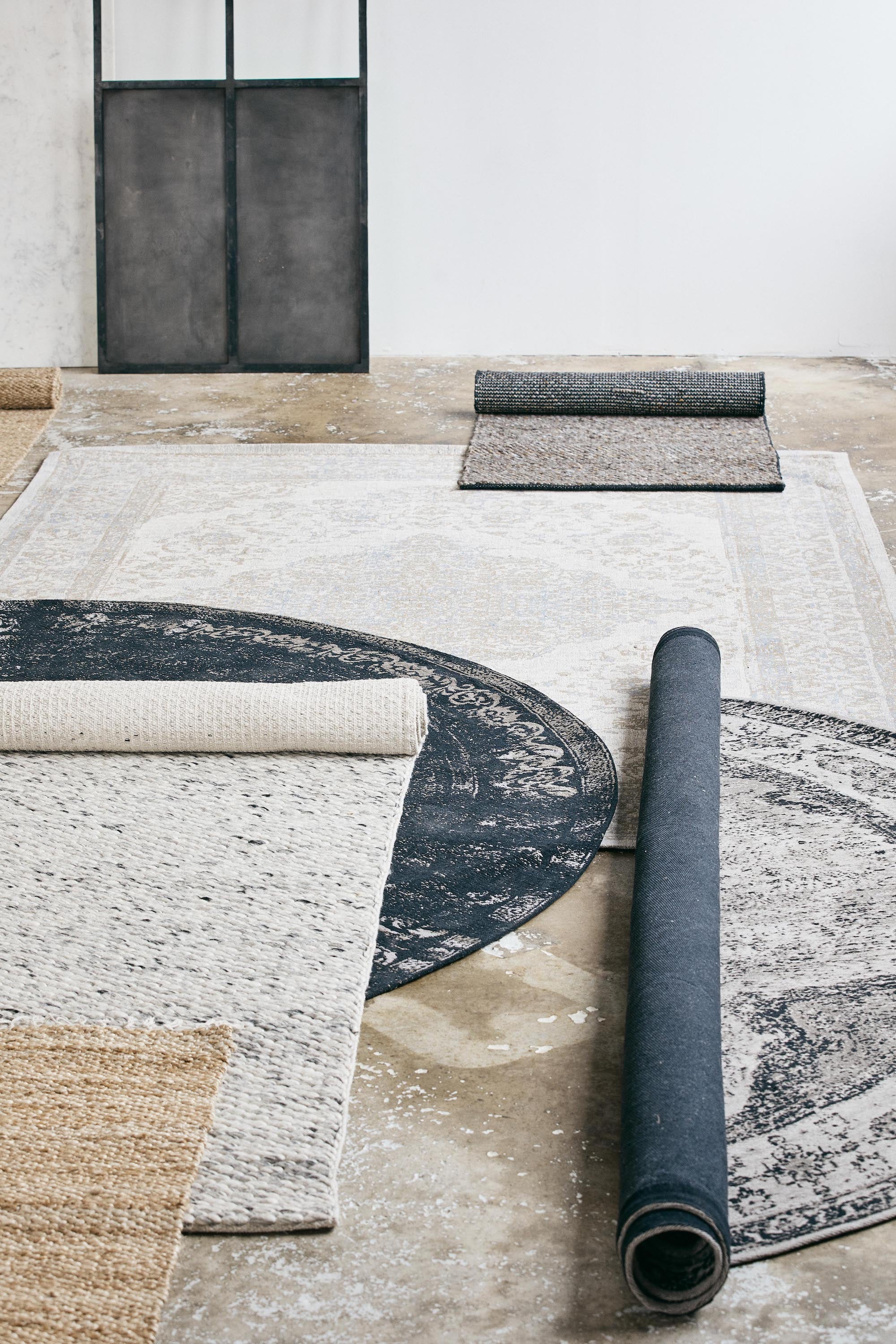 VENUS Woven Rug, dusty grey, Ø 240