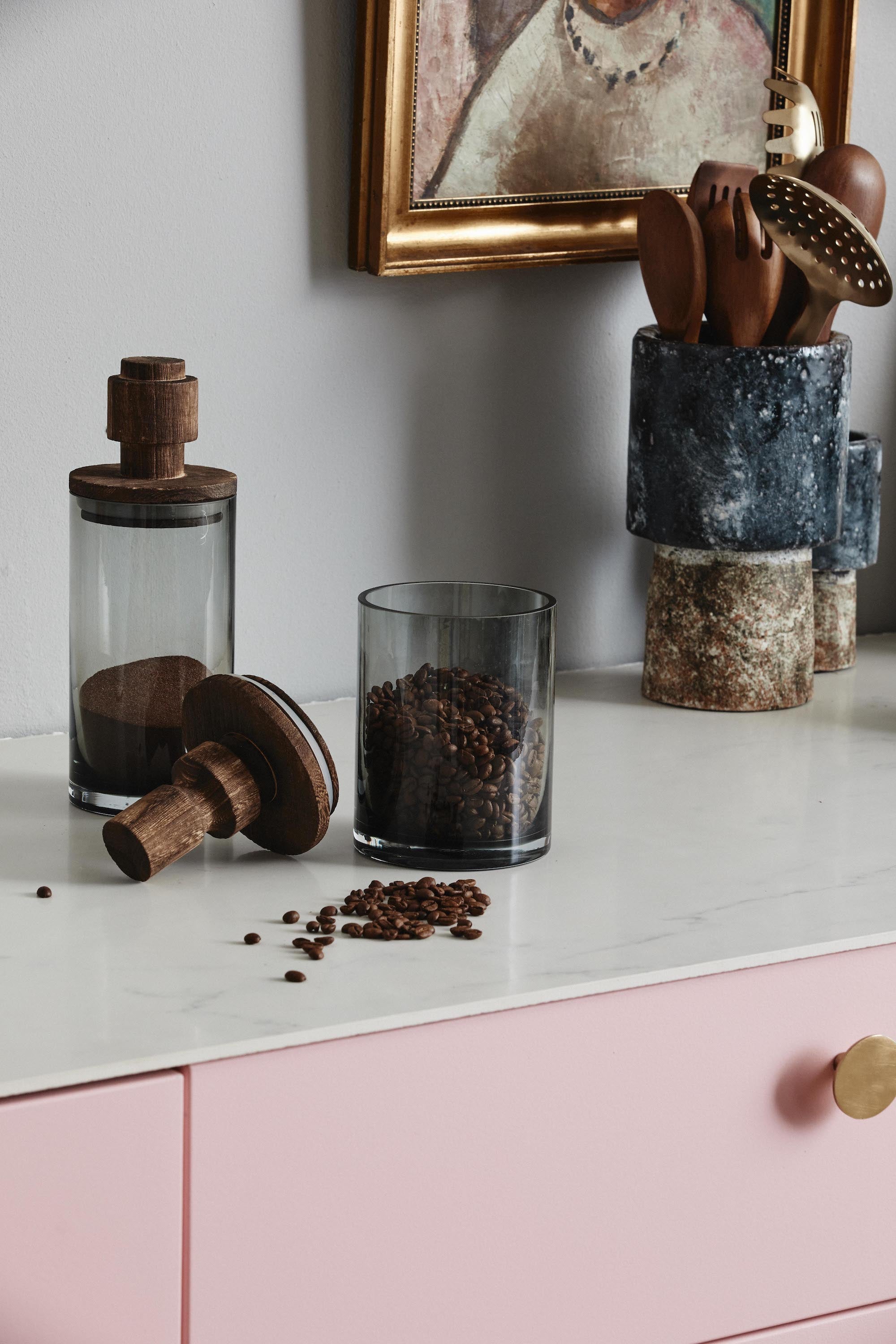 SALVIE glass storage, smoke, L