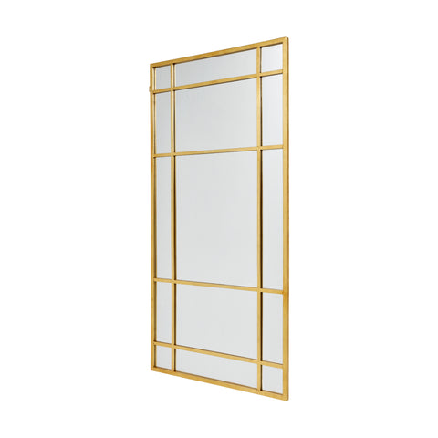 SPIRIT iron wall mirror, gold