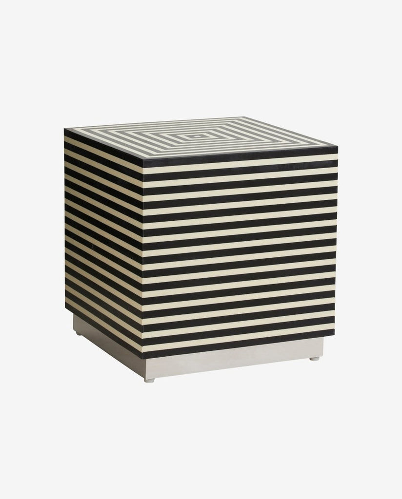 TAURA SQUARE SIDE TABLE/STOOL  46 CM