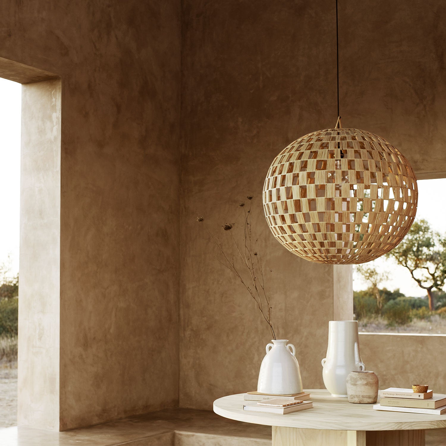 LAMP | RAFFIA | 80 CM