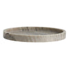 VINGA tray, brown marble, Ø 28